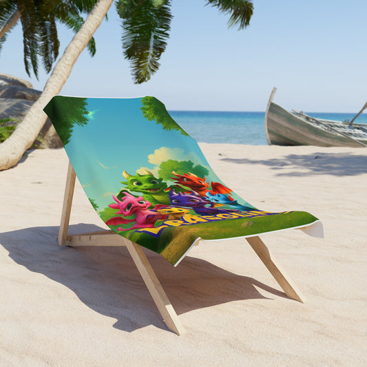 Colorful Dragglins Beach Towel